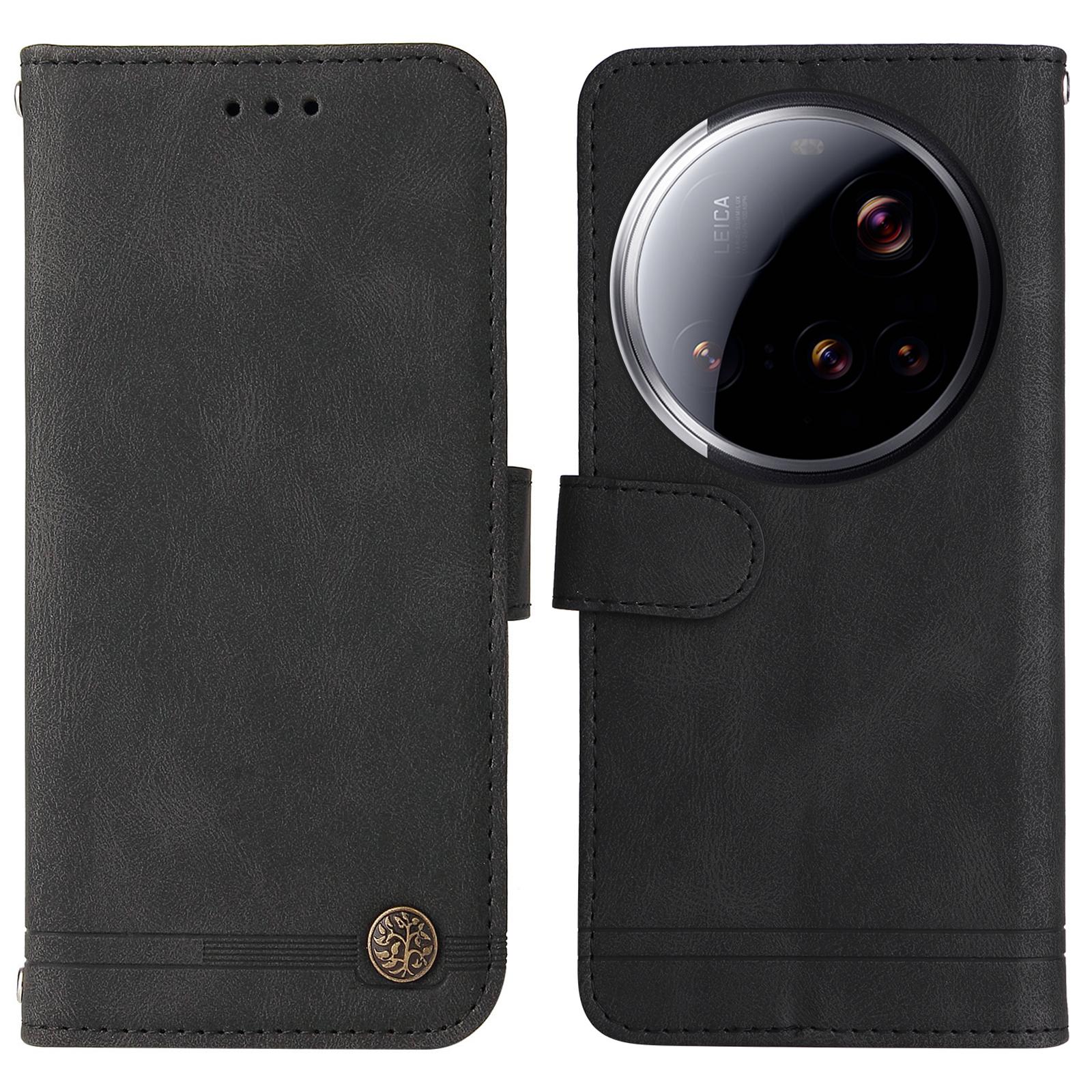 

For Xiaomi 15 Ultra Leather Wallet Cases Skin Touch Phone Cover Stand with Strap D