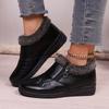 Butterfly Women's Shoes, Women's Boots, Winter Cotton Shoes, Zipper Casual Leather Winter Boots, Wedge-heeled Mid-heel Short-tube Snow Boots