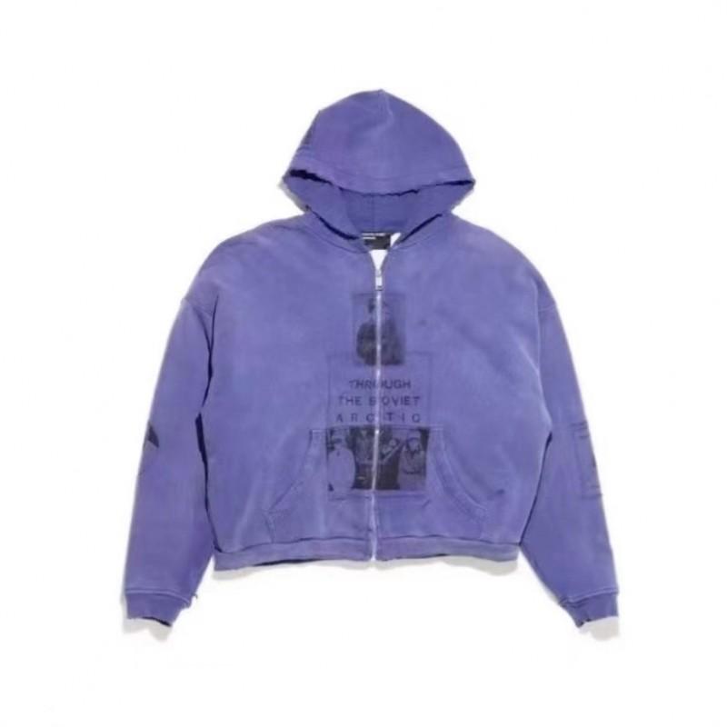 Mens Oversized Hooded Sweatshirt Cotton Blend Streetwear Casual Pullover 2025