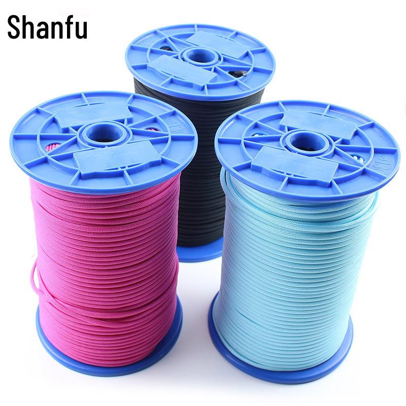4mm 7-adriges 100m Paracord Outdoor Campingseil zum Binden & Armbandflechten, ohne Knoten