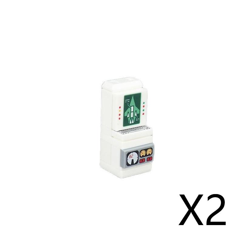 Accesorii Imprimate Oras Blocuri de Constructie Controller Calculator Monitor Tastatura Tablou de Bord Telefon Mobil Radio Mini Caramizi Jucarii pentru Copii