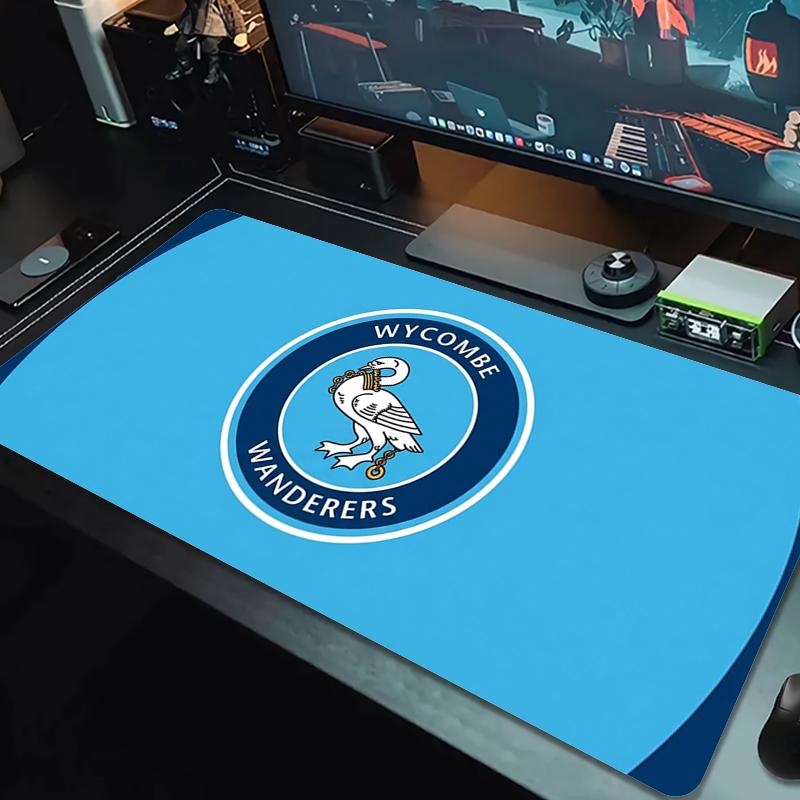 Wycombe Wanderers Fc Mouse Pad Large Gaming Table Cushion Nonslip Laptop Tablet Big Mousepad Xxl Mat Mini Pc Playmat With Lock Edge