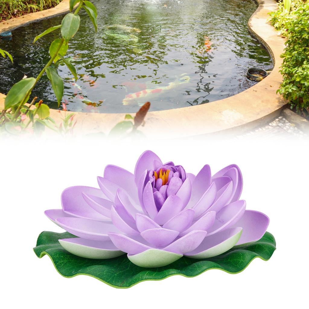 Multicolor Artificial Water Lily Floating Lotus Flower, 18cm, Environmentally Friendly Material, Perfect for Garden Pond
