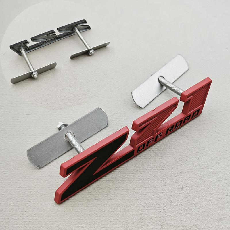 3D Metal Logo Z71 Emblem Car Front Grille Badge Trunk Sticker For Chevrolet Tahoe Colorado Cheyenne Chevy Silverado Accessories
