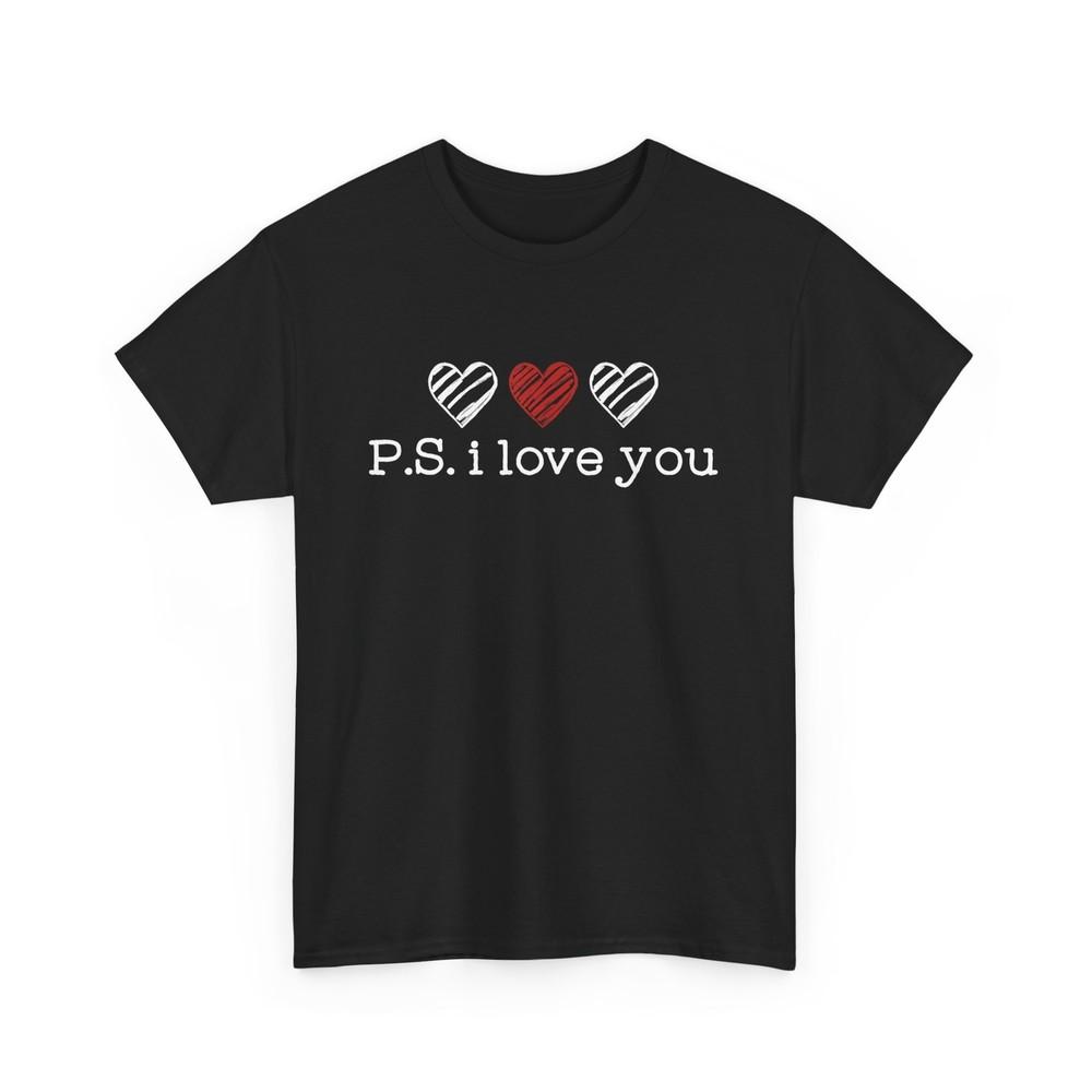 Ps I Love You Shirt, Wife Husband Ps I Love You Hearts Shirt