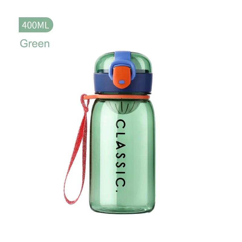 400ml Sports Water Bottle Outdoor Water Bottle With Rope Plastic Portable Water Cup Dinkware Camping Bike Bottle My Drink Bottle