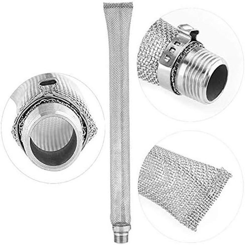 1/2in NPT Beer Filter Screen Mesh Filter 12/6 inch for Homebrew Kettle Mash Tun 1/2in NPT Beer Filter Screen Mesh Filter 12/6 inch for Homebrew Kettle Mash Tun