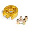 Aluminium Ölfilterkühler Sandwichplatten-Adapter Ölpresse Temperatur-Sensor Adapter Mit Anschlüssen M18*1.5 M20*1.5 M22*1.5 3/4-16