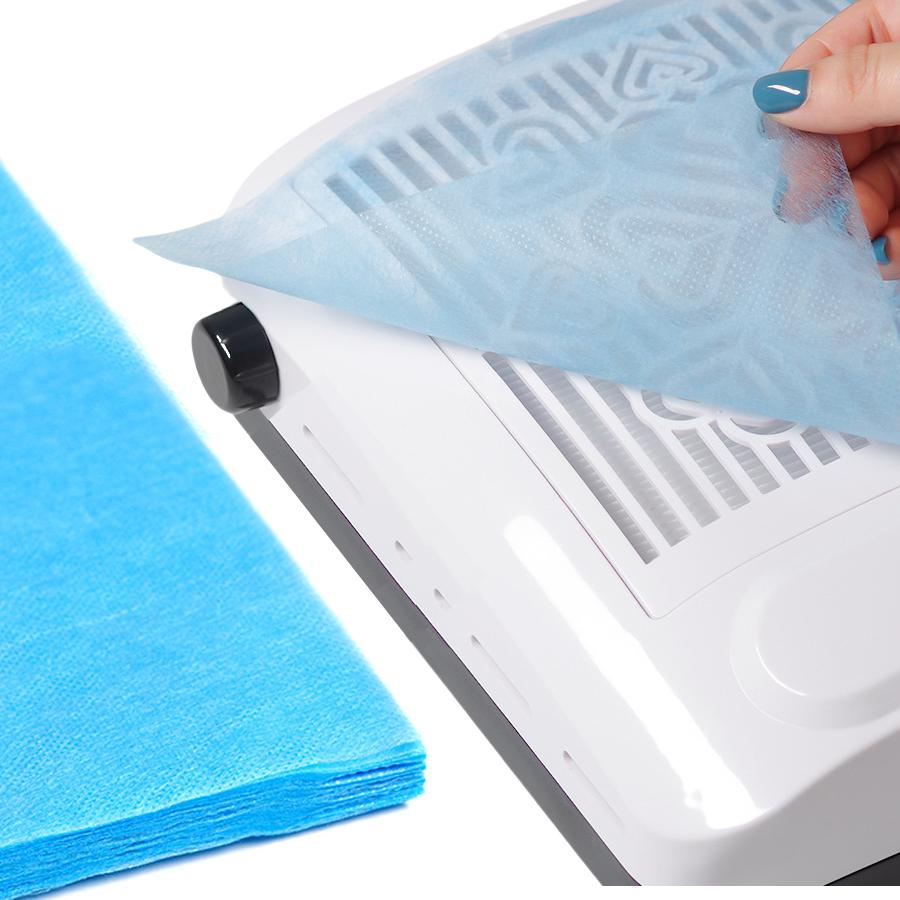 100pcs Nail Dust Collector Filter Pads, Vacuum Clean Collector Filter Paper Dustproof Fits Most Nail Salon Vacuum Cleaners