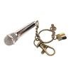 Miniature Mic Model Lifelike Decoration Exquisite Musical Instrument Ornament for Desk Display Shelf