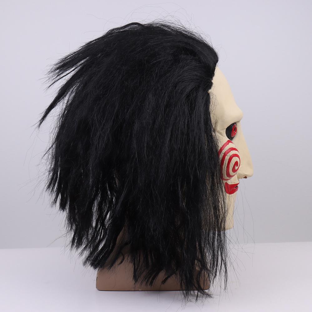 Jigsaw Billy Mask The Scary Puppet Clown Mask for Halloween Costume Cosplay