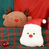 Cute Santa Milu Deer Cartoon Plush Doll Pillow For Christmas Home Decoration