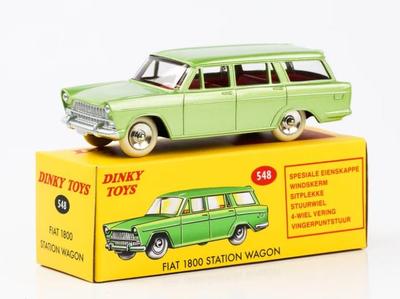 DINKY TOYS Maßstab Fiat 1800 Kombi und FIAT 1500 Kombi Reproduktion Druckgussmodellauto 1/43 (Grün)