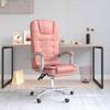 VidaXL Reclining Office Massage Chair, Swivel Chair with Adjustable Backrest and Footrest, Office Seat, 349671