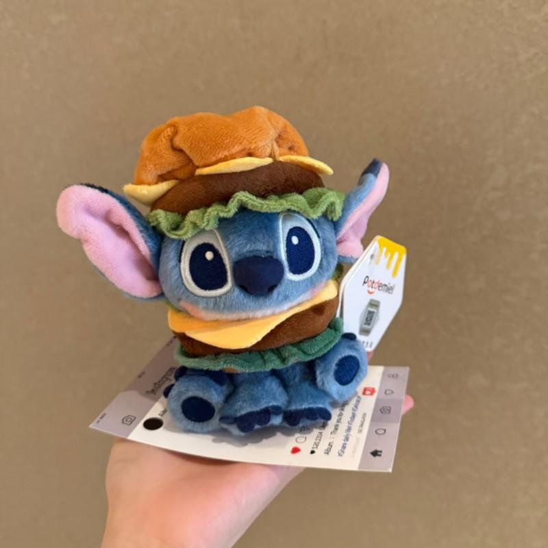 Stitch Plush Keychain Cartoon Character Pendant Cute Chef Doll Bag Charm Gift Kids