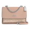 Klare 22 Logo Snap Closure Coated Canvas Shoulder Crossbody Bag Small Women's
