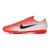 Nike Scarpe da Calcio da Uomo Mercurial Vapor 12 Academy Punta Rotonda Lacci TF Bianco Arancione AH7384-801