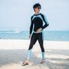 Unisex Long Sleeve Snorkeling Wetsuit Set Couples Swimming Diving Surfing Water Sports