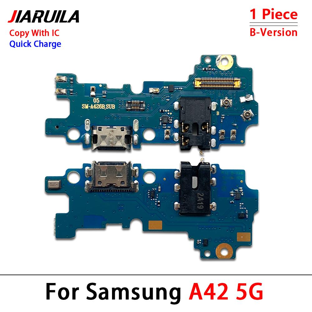 NEW Tested USB Charging Port Dock Charger Plug Connector Board Main Motherboard Flex Cable Parts For Samsung A22 A32 4G A42 5G