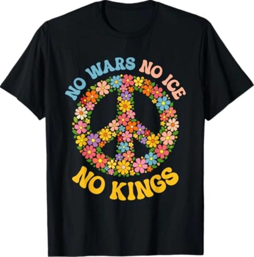 No Wars No ICE No Kings T-Shirt 2XL