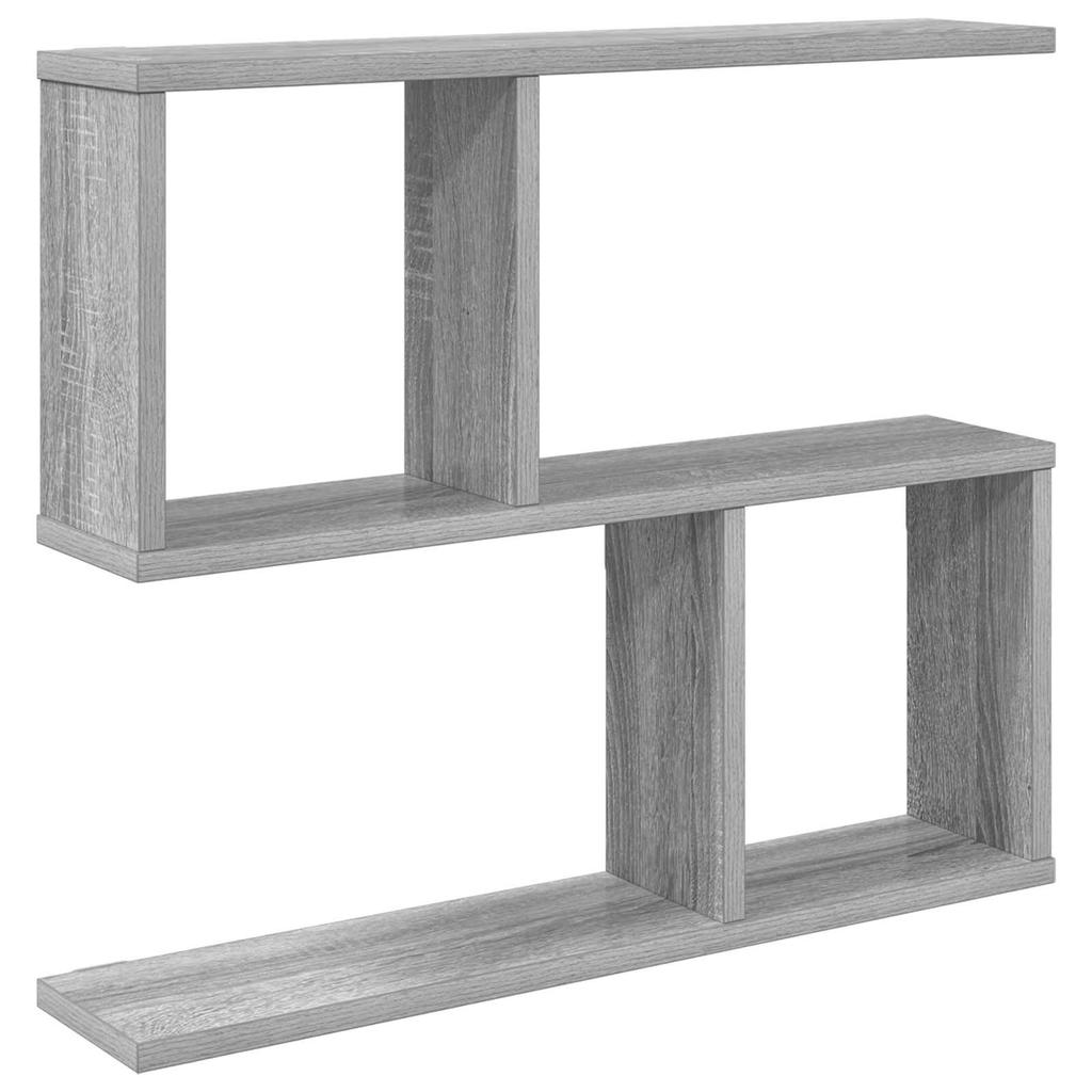 Wall Shelf Sonoma Grey 60 x 12 x 50.5 cm Engineered Wood