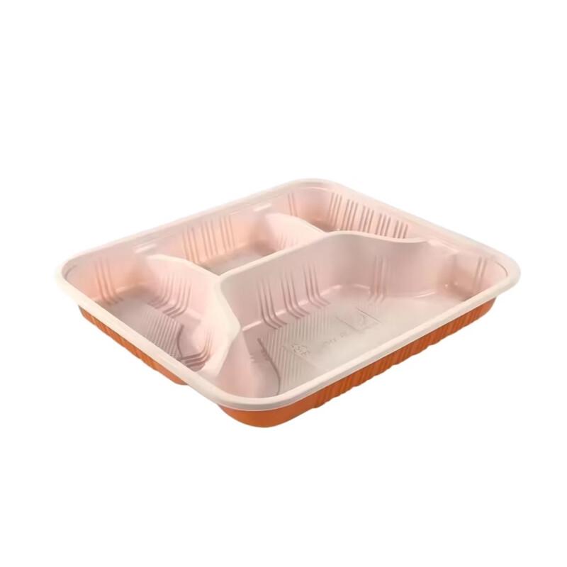 Mr. Corn Disposable 4-Compartment Meal Box