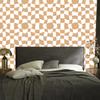 Casual Checkerboard Wallpaper White, Gold, and Cream 50x1000