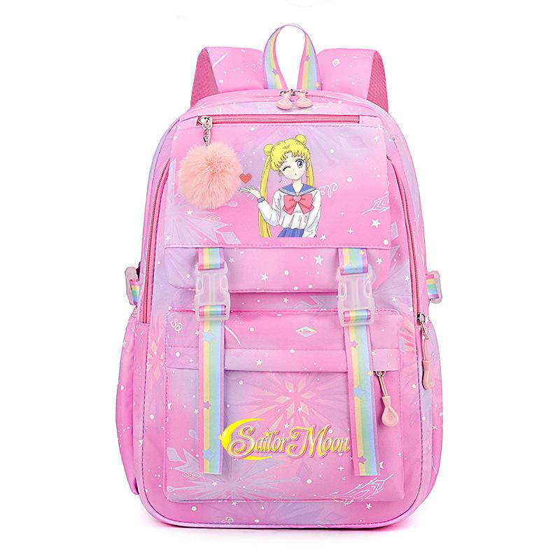 Starry Sky Beauty Girl Bag Women's High Sense Light Primary School Students Color Backpack Girls Outdoor Schoolbag