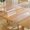 2mm PVC Transparent Tablecloth and Table Mat Protective Film, Scratch-Resistant and Heat-Resistant Tablecloth