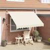 VidaXL Manual Retractable Awning 300 Cm Cream