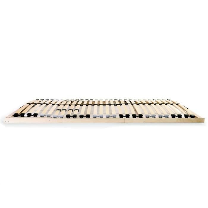 VidaXL Slat Bed Bases 2 Pcs with 28 Slats 7 Zones 80x200 Cm