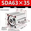 SDA Series Pneumatic Cylinders: Sizes 12 to 100mm, Stroke 35 to 90mm