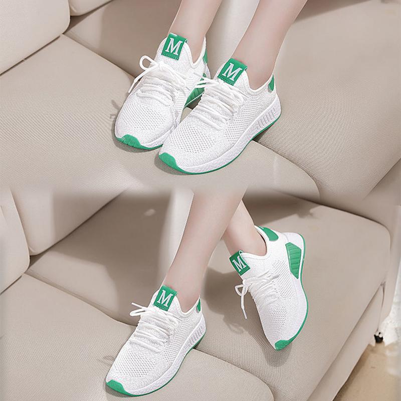 Lightweight Flying Woven Clearance Sneakers Korean All-match Women's Shoes Flat Casual Shoes Spring and Autumn Fashion Student Net Shoes