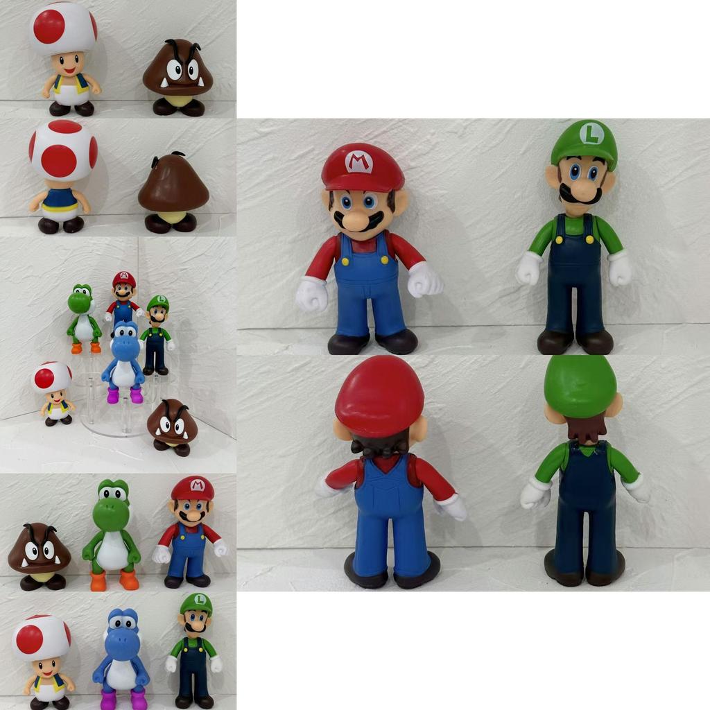 Super Mario Pvc Action Figures Set With Collectible Characters For Kids And Fans