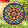 25.4cm Classic Stainless Steel Mandala Wind Spinner – Elegant Handcrafted Garden Decor for Indoor/Outdoor Use, Holiday Ornament for Halloween