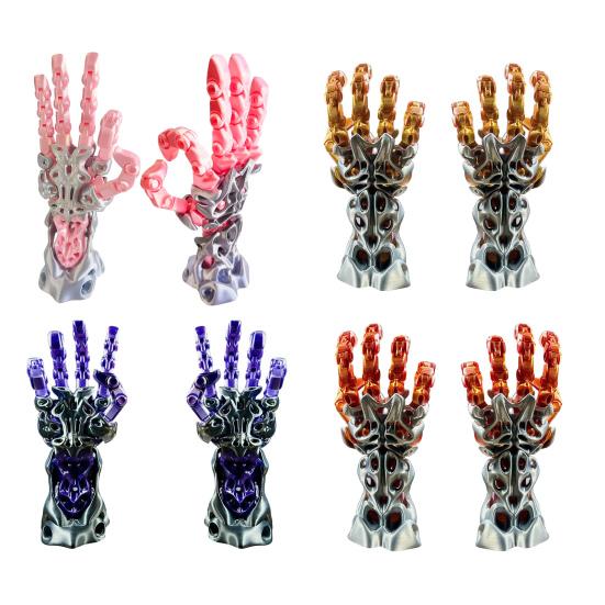 3D Printed Manipulator Mechanical Arm with Movable Finger Joints Articulated Robotic Hand for Robot Cyberpunk Fans