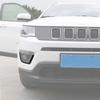 2x Black Front Fog Lamp Light Cover Trim Frame Decor For Jeep Compass 2017-20