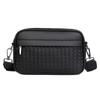 Outdoor Messenger Bag Sports Storage Bag Business High-End Woven Pattern Mobile Phone Bag Women'S Shoulder Small Square Bag