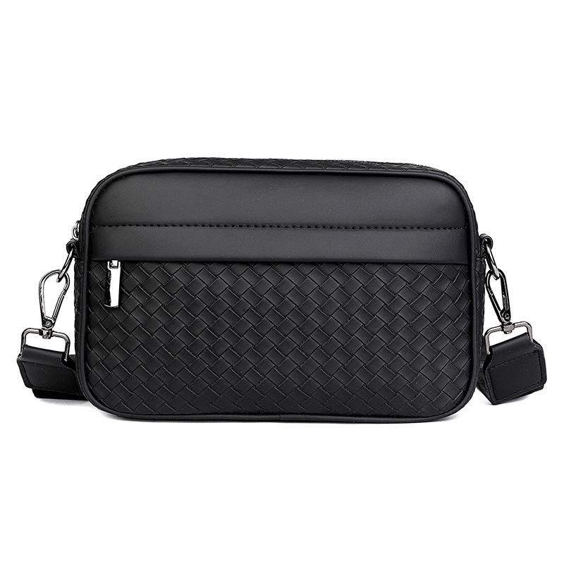 Outdoor Messenger Bag Sports Storage Bag Business High-End Woven Pattern Mobile Phone Bag Women'S Shoulder Small Square Bag
