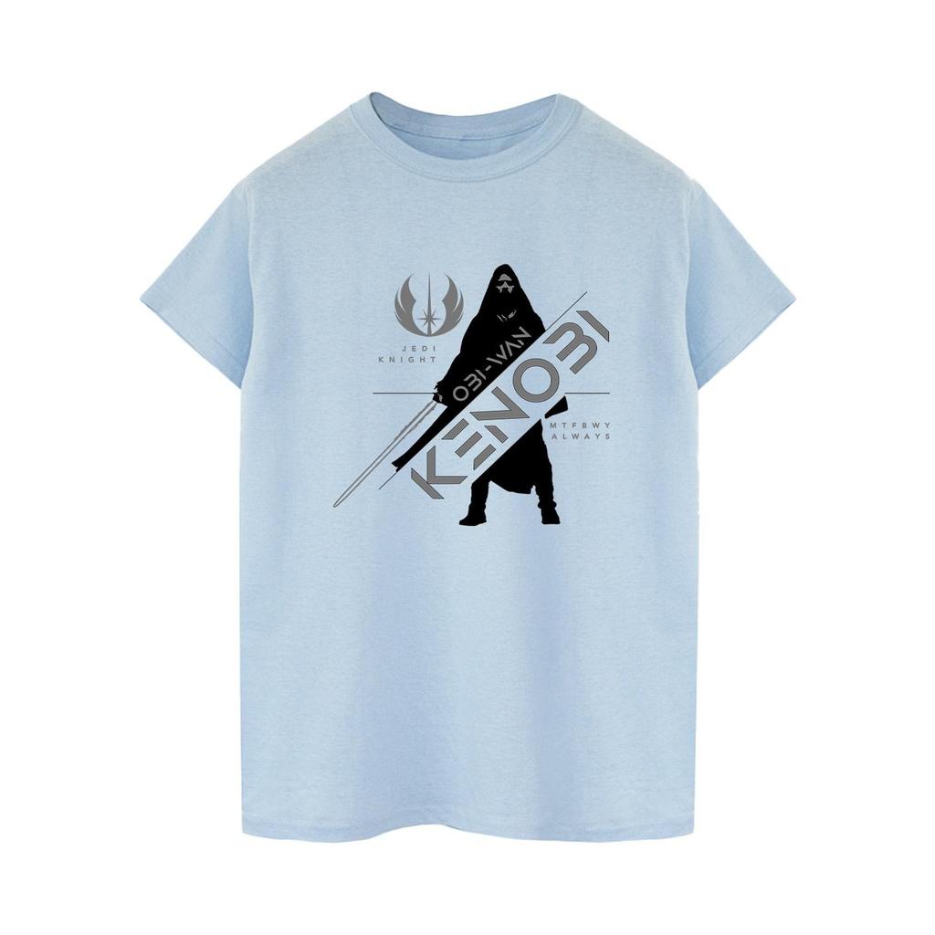 STAR WARS Womens/Ladies Obi-Wan Kenobi Jedi Knight Cotton Boyfriend T-Shirt