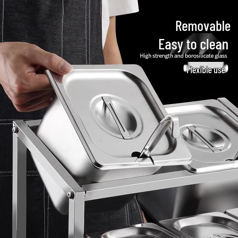 Huihuang Stainless Steel Commercial Spice Jar Set