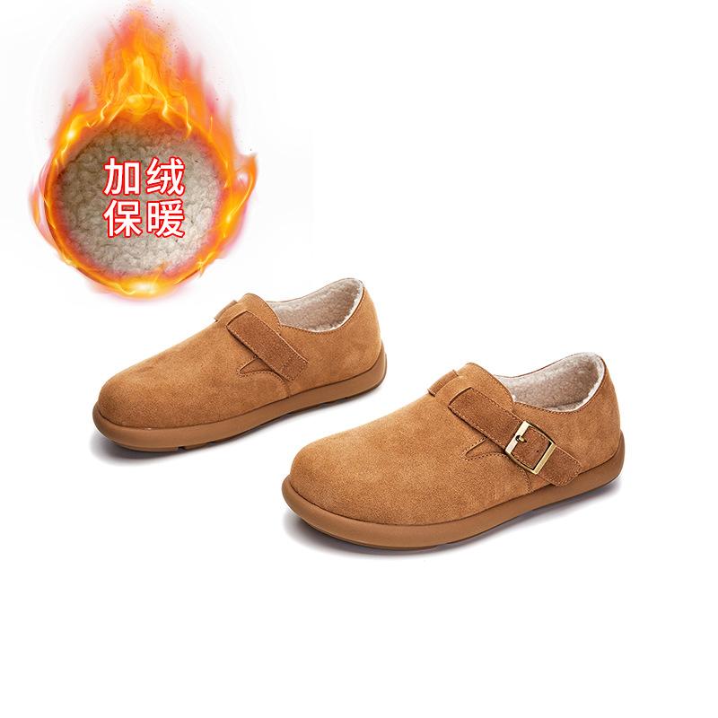 

Подошва из пеноматериала новые кожаные бархатные туфли-одиночки женские зимние бархатные теплые повседневные туфли женские ретро универсальные женские туфли 40 верблюд