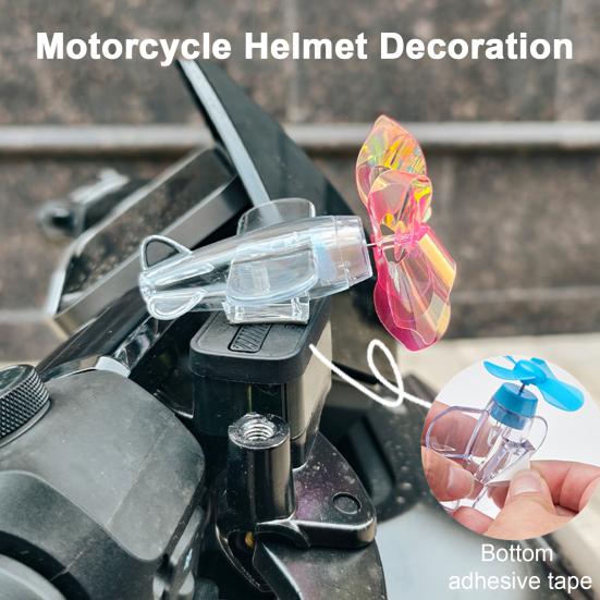 1/2/4/6Pcs Car Ornaments with Light Cool Dynamic Rotating Design Easy Installation Aircraft Shape Motorcycles Bicycles Decorations