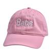 Bride Babe Embroidery Baseball Caps For Women Pink White Adjustable Snapback Cap Wedding Party Gifts Solid Color Outdoor Sun Hat