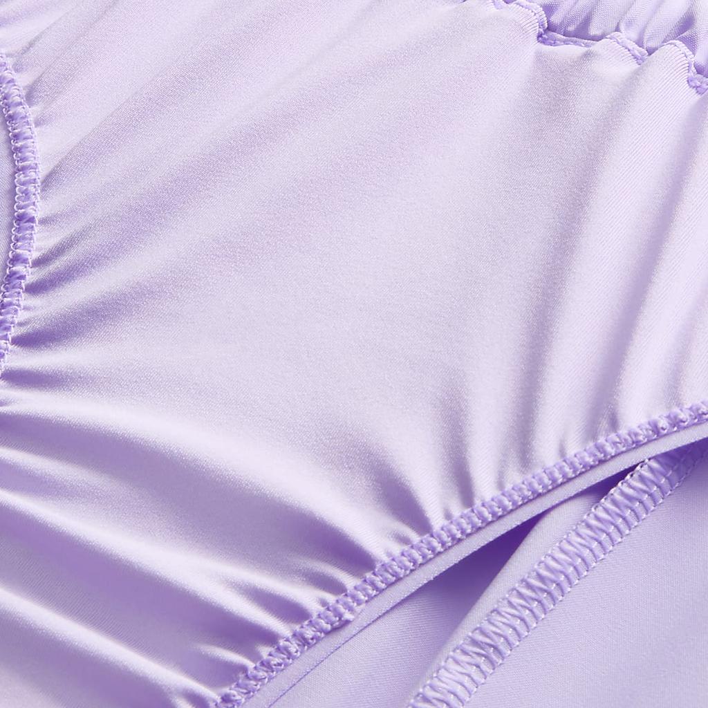 Nike Dri-Fit One Solid High-Waisted Lined Casual Sports Shorts Women Shorts Light-Purple DX6643-512