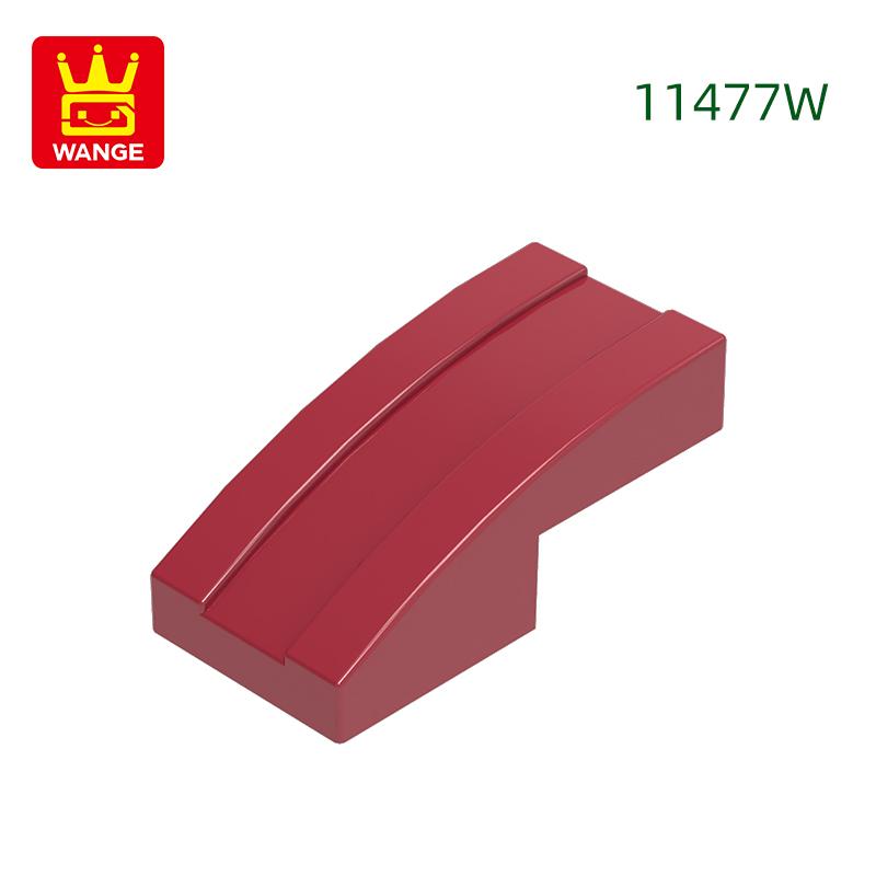 333Pcs/lot 11477W Slope Curved 2 x1 Block Moc Colour Accessories Compatible with with Brick DIY Children's Toy Building Assembly Parts