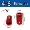 Burgundy/Sky Blue/Royal Blue Aluminum Alloy Colored Coupling Length:25mm Specification:3~10 Full Series Rigid Coupling Set Screw
