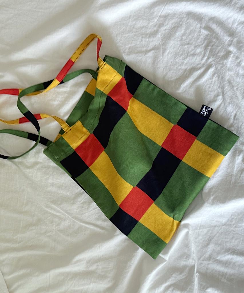 Sogonsogon Green Square Mini Bag