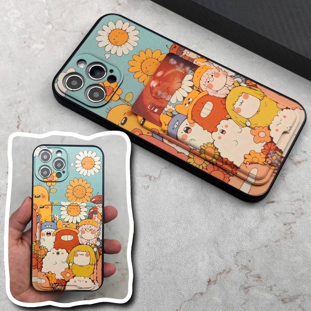 Shockproof Dirt-resistant Phone Case For Ulefone Note12P Soft case Cartoon Card slot Fashion Design Silicone TPU Cover