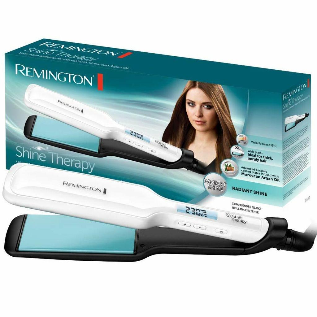 Remington S8550 Hair Straightener 110mm plates Black et White